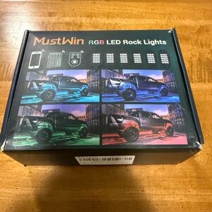 MustWin RGB LED Rock Lights
